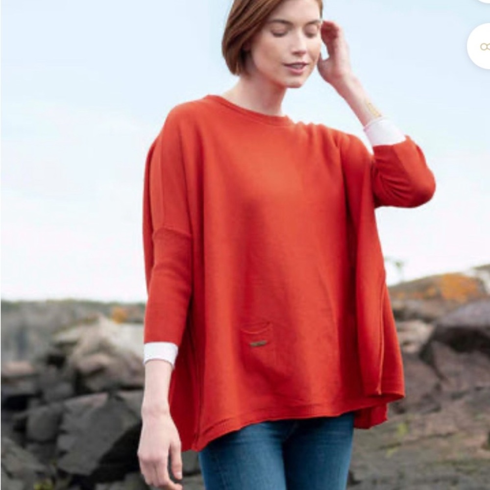 Mersea Catalina crewneck NWT in paprika